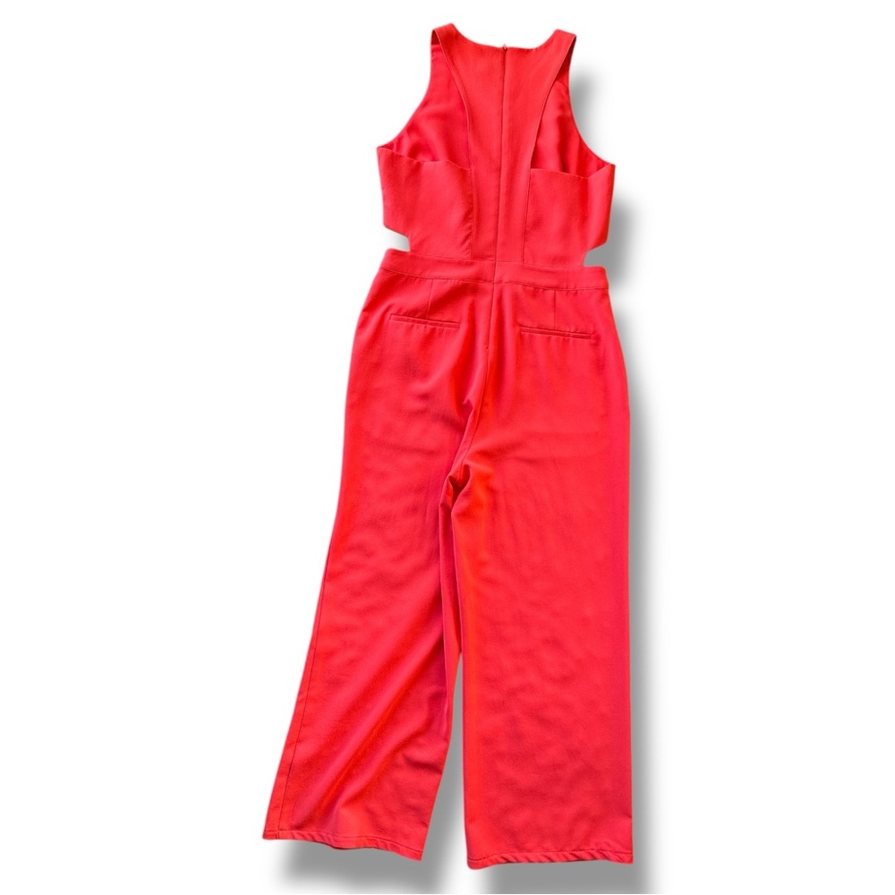 Anthropologie Greylin Coral Sleeveless Jumpsuit w Waist Cut-Outs Size Large - Picture 8 of 15